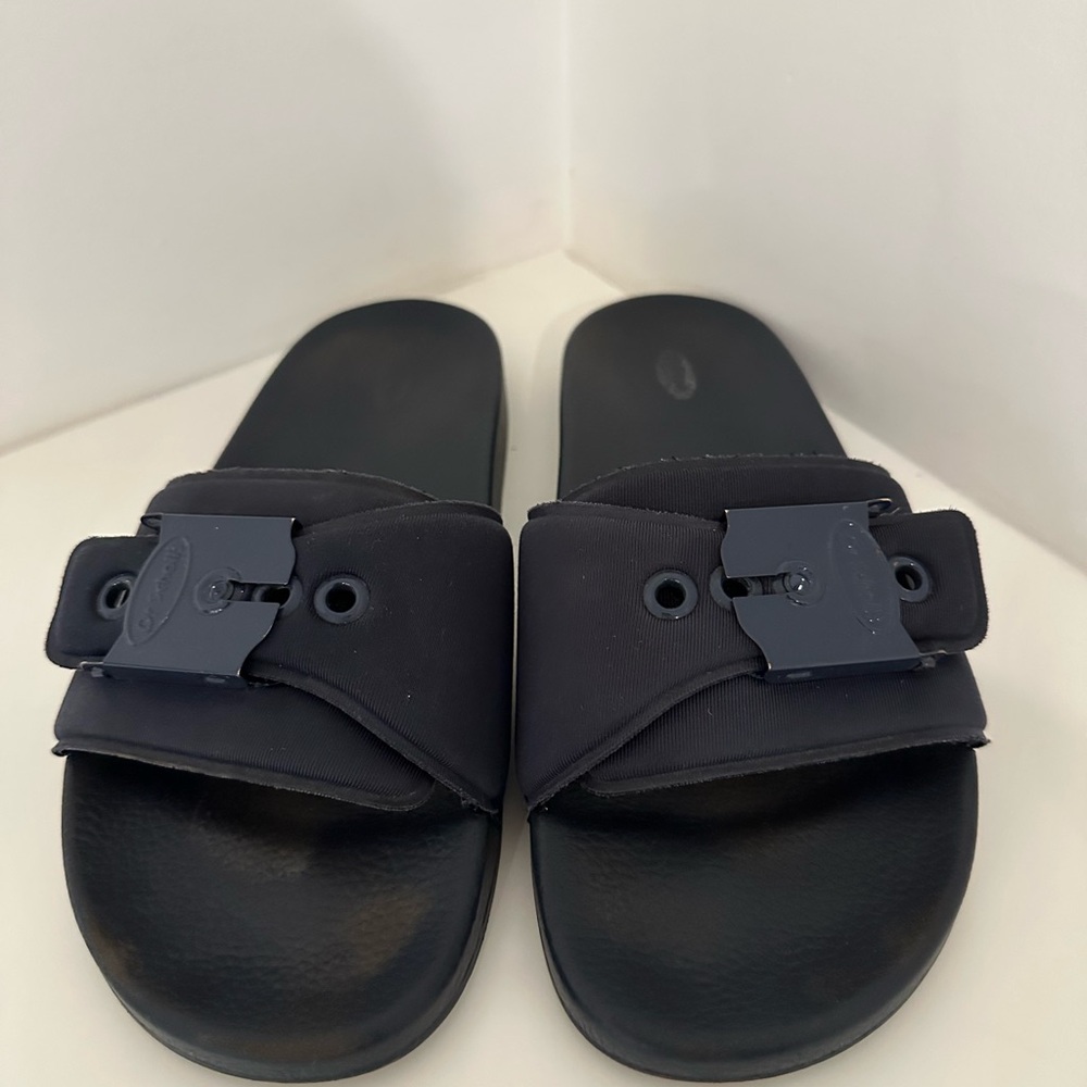 Dr. Scholl’s OG Poolside Navy Slide Sandals Size 10